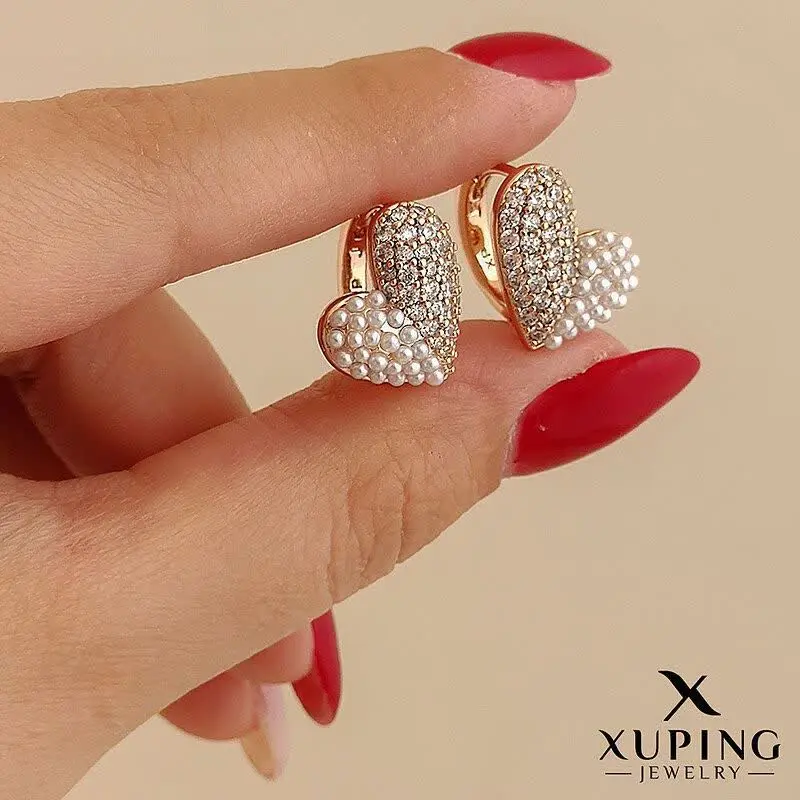 گوشواره قلبی جواهری از برند...