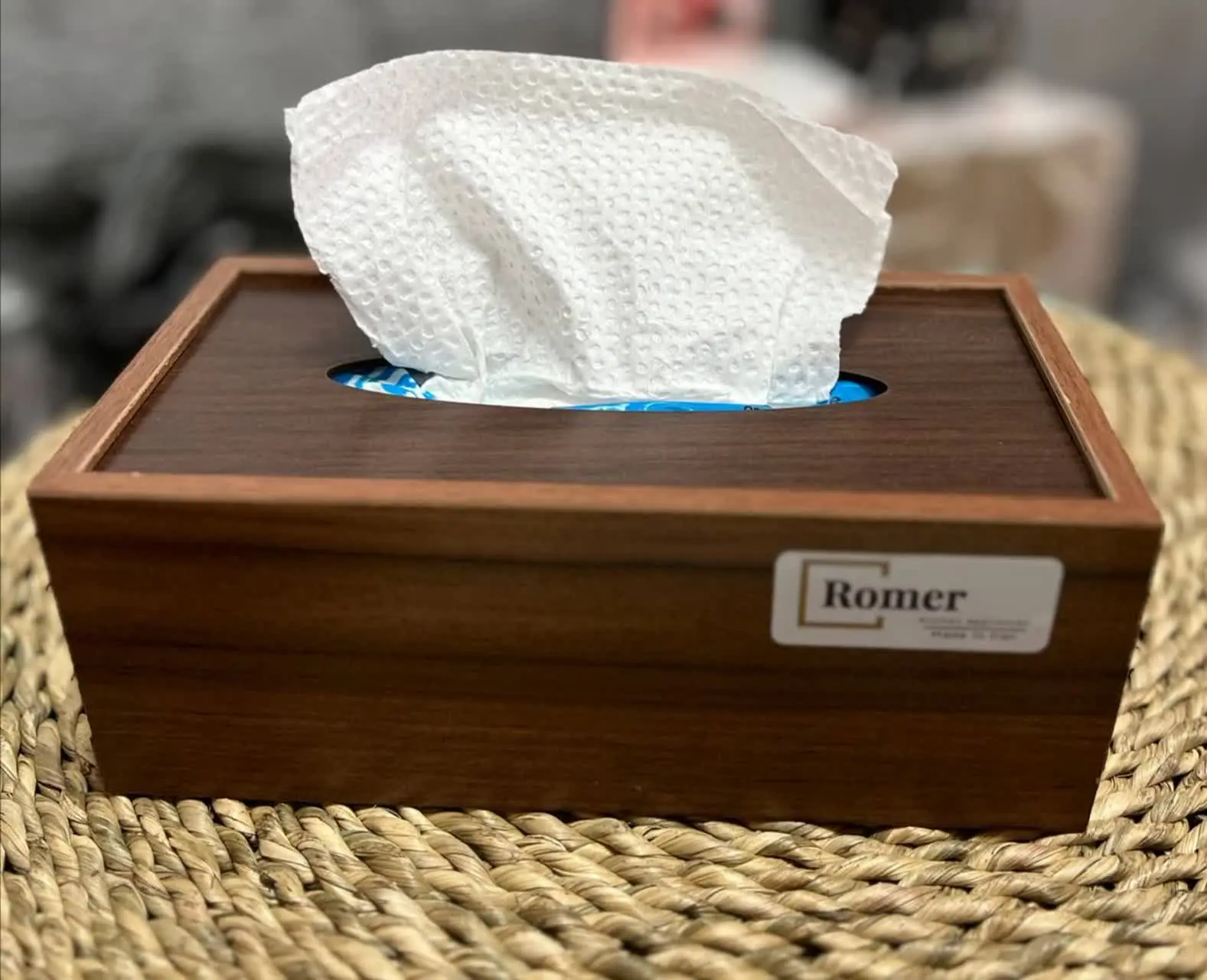 جا دستمال کاغذی چوبی
