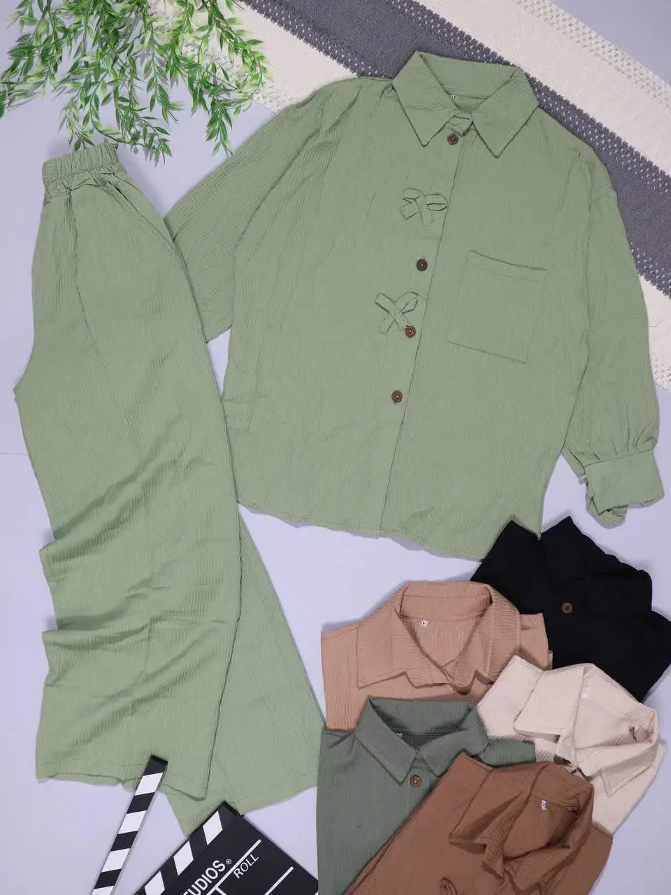 👫شومیز و شلوار دخترانه مراک...