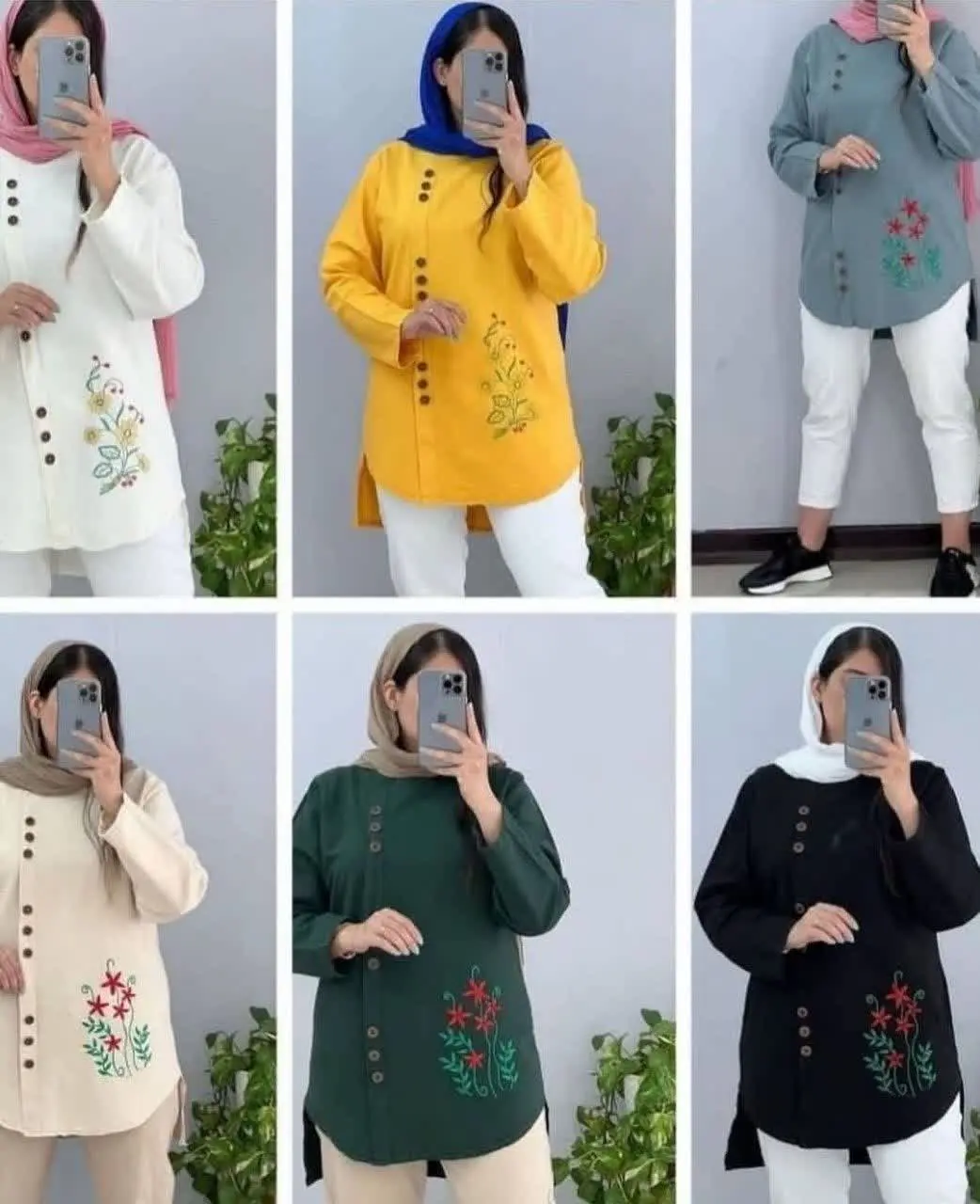 👚نام: مانتو الیاف جلو دکمه ۲۰
