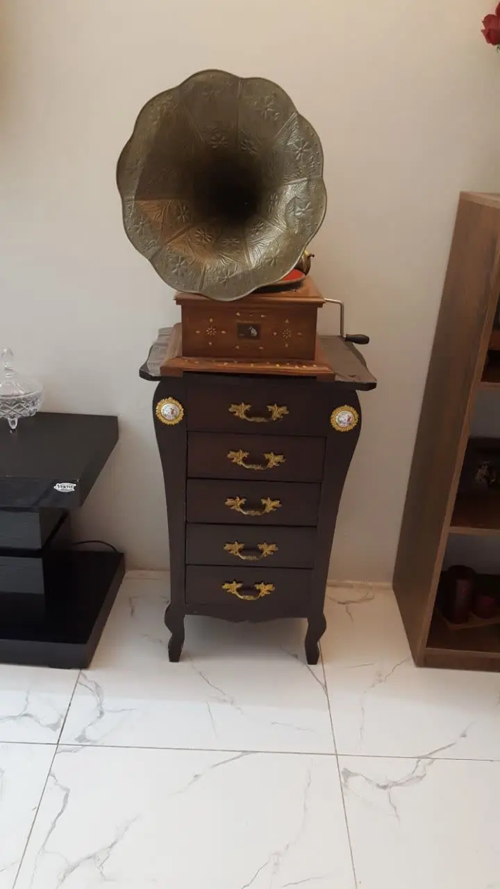 گرامافون دکوری قدیمی اصل هندوستان 
