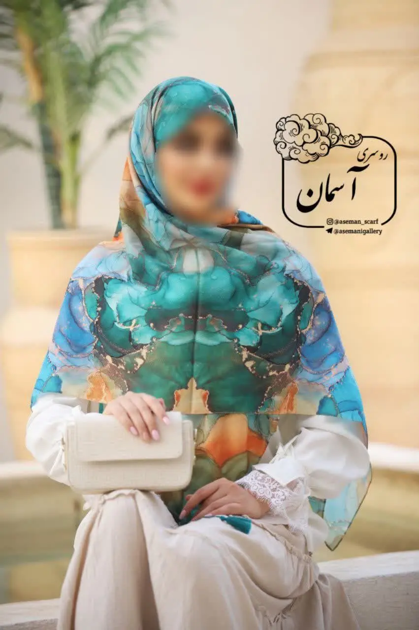 🌷کالکشن🌹 رز🌹 روسری آسمان🌷
