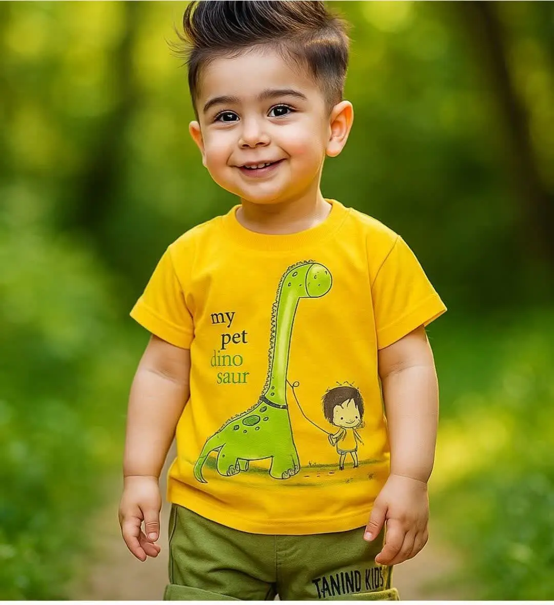 ست تیشرت و شلوارک پسرک و دا...
