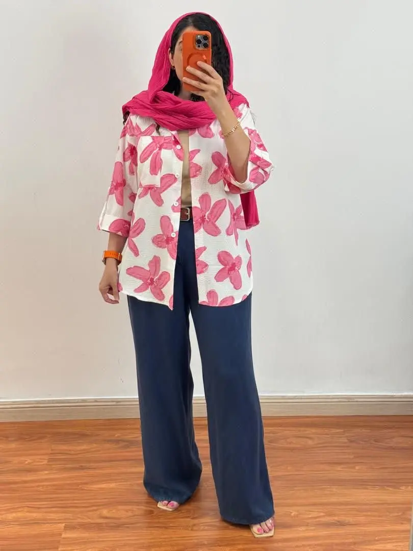 🛍نام: شومیزپانچ گلبرگ🍃