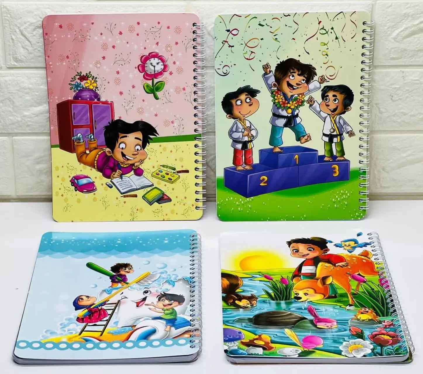 ⚜دفتر ۵۰برگ سیمی خط دار پسرانه