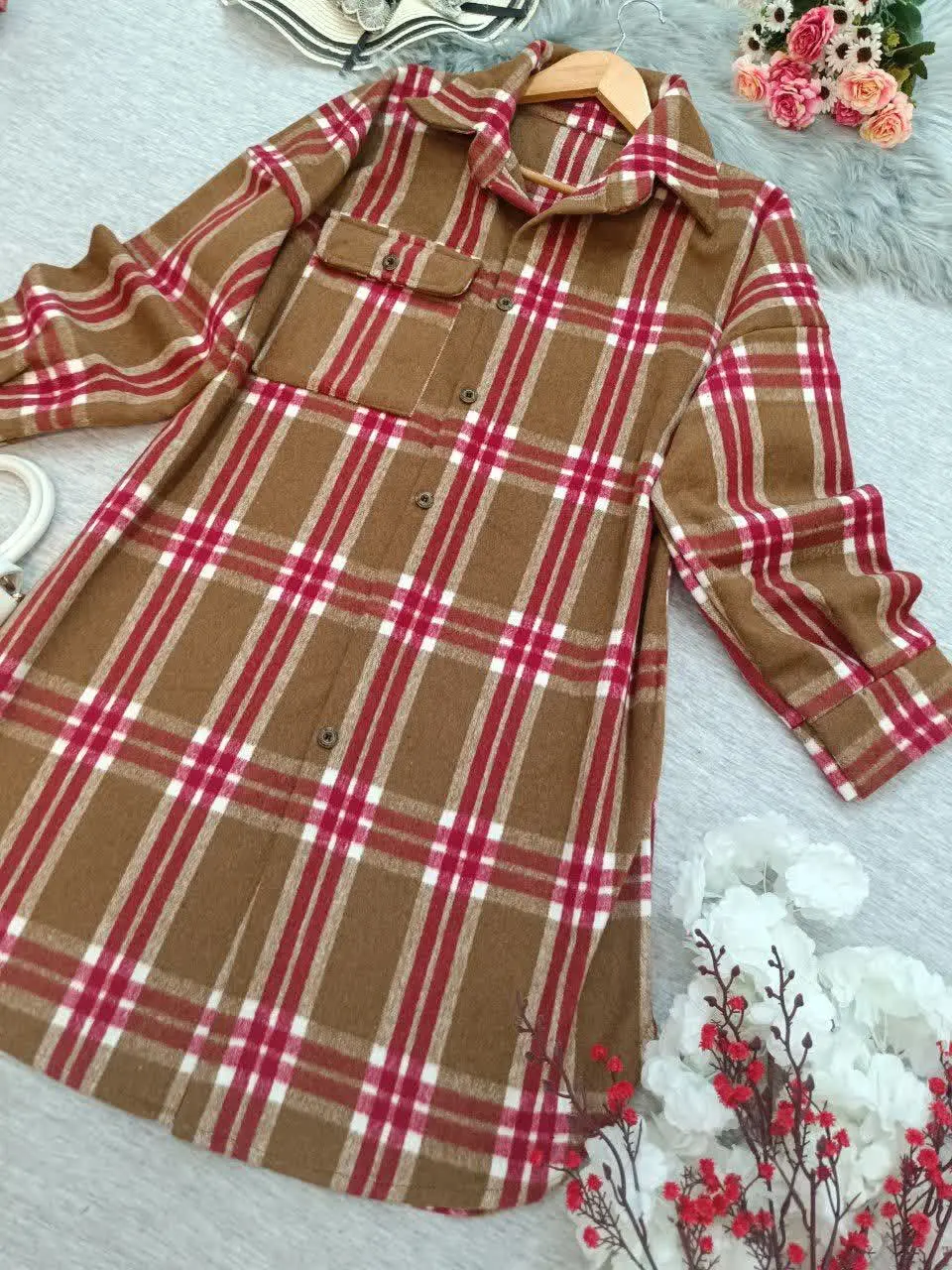 نام: مانتو پشمی بلند 
