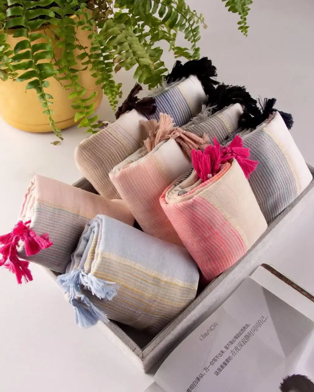 🖋نام: شال لینن لمه
