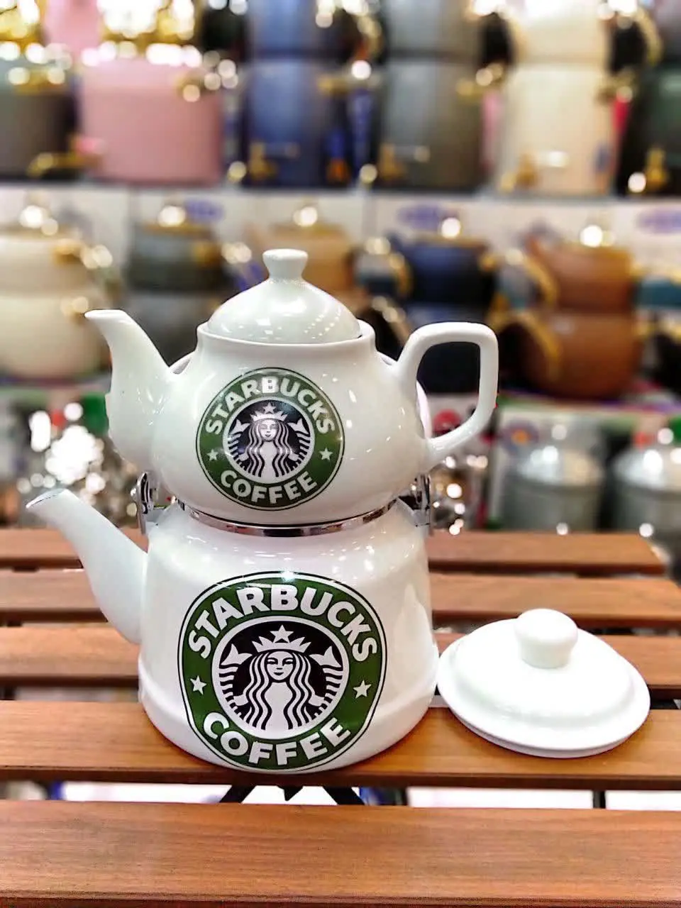 کتری قوری لعابی 
