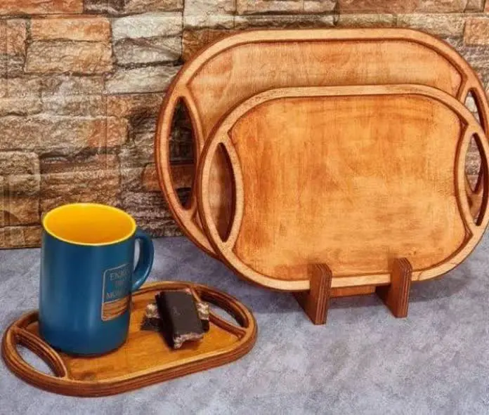 سینی سه سایز دسته 
