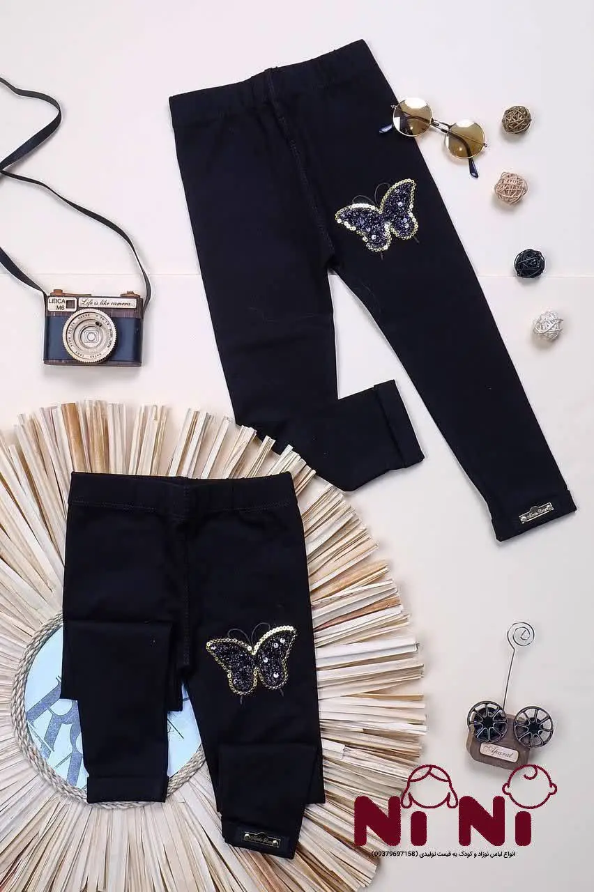 👖نام کالا #شلوارلاکرا دخترانه پروانه

