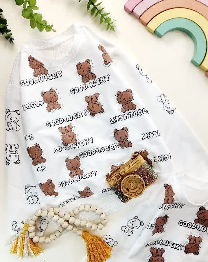 بلوز عیدانه فینگر دار خرسی
