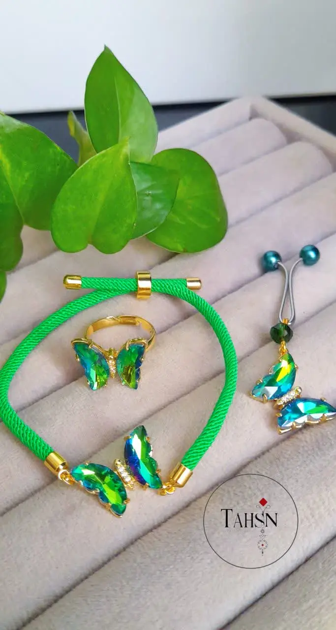 ⚜ست پروانه سوارسکی⚜
