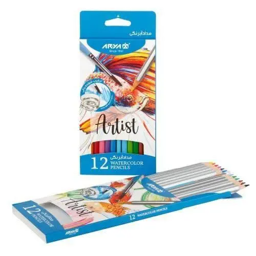 📉 مداد رنگی آبرنگی ۱۲ آرتیس...