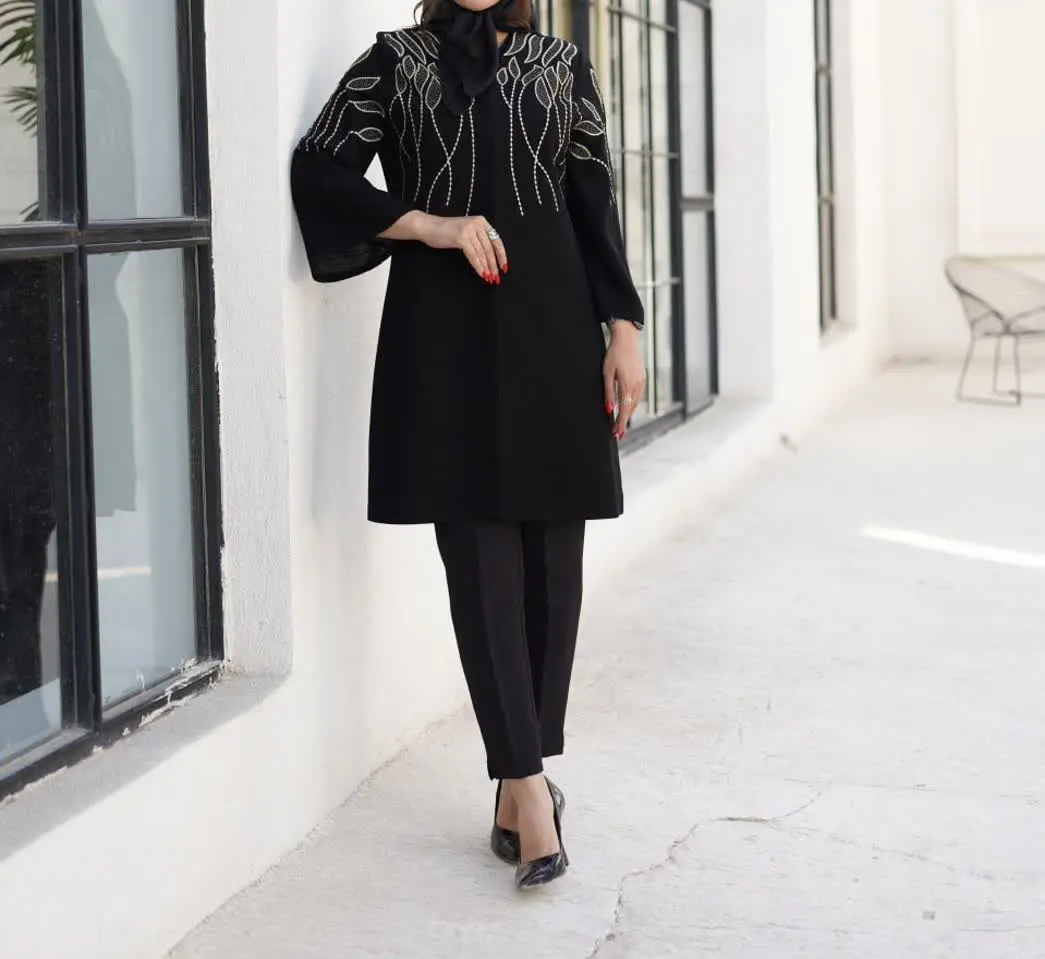 شانتون گلدوزی گل برگی مدل میراث
