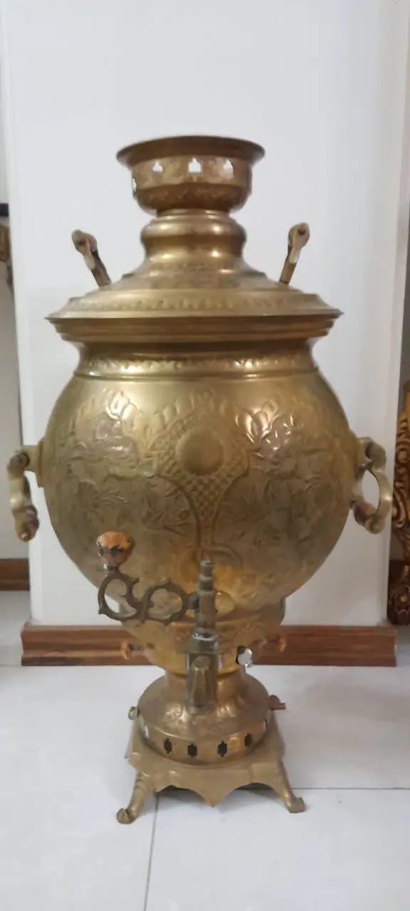 سماور زغالی و گازی هم شده 
