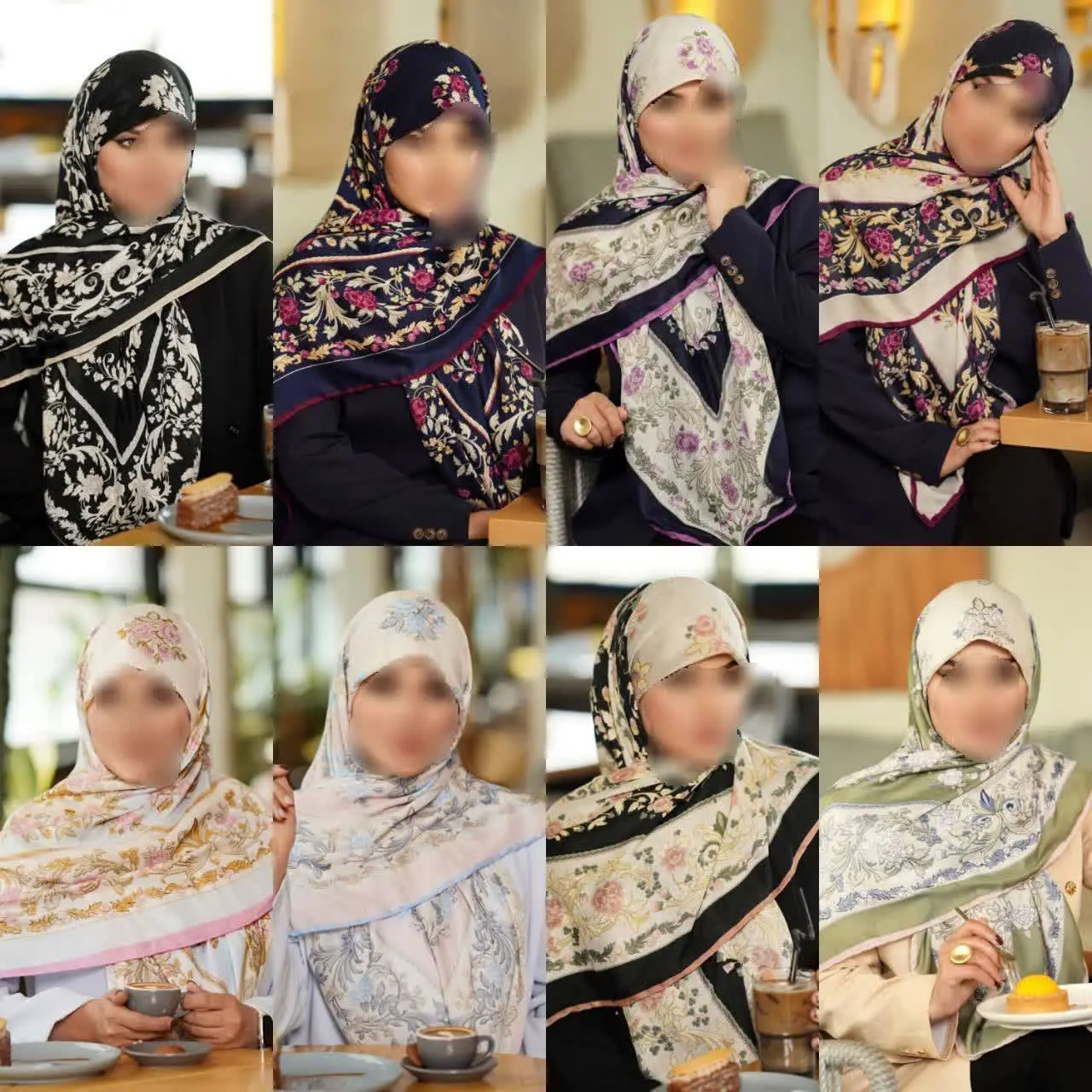 ویترین ویژه روسری های نخی ک...