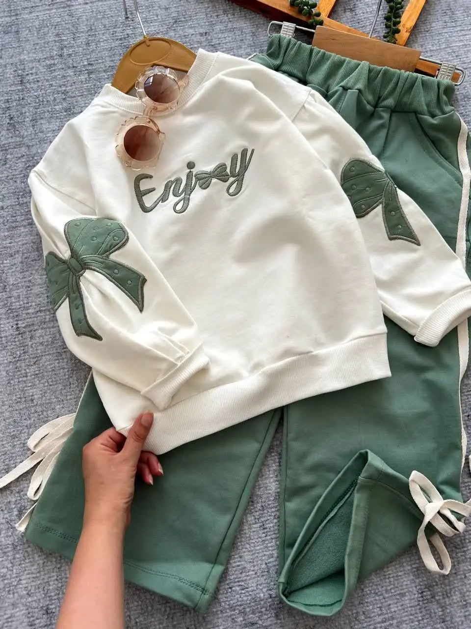 بلوز شلوار دخترانه پاپیون🎀