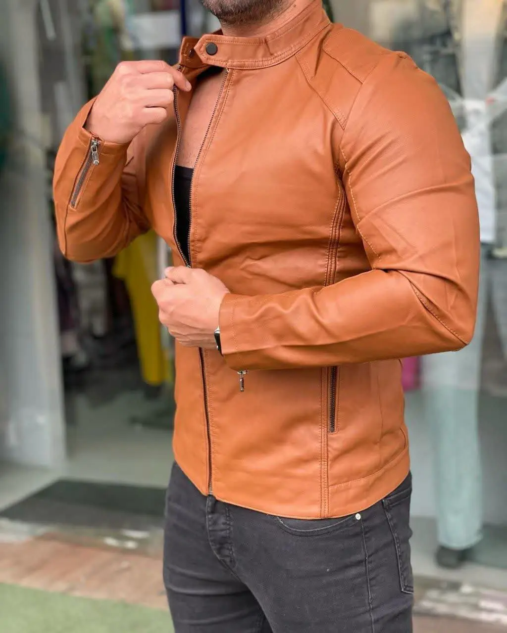 🍃 #کت‌_چرم وارداتی (ساخت‌کشورچین) 🍃
