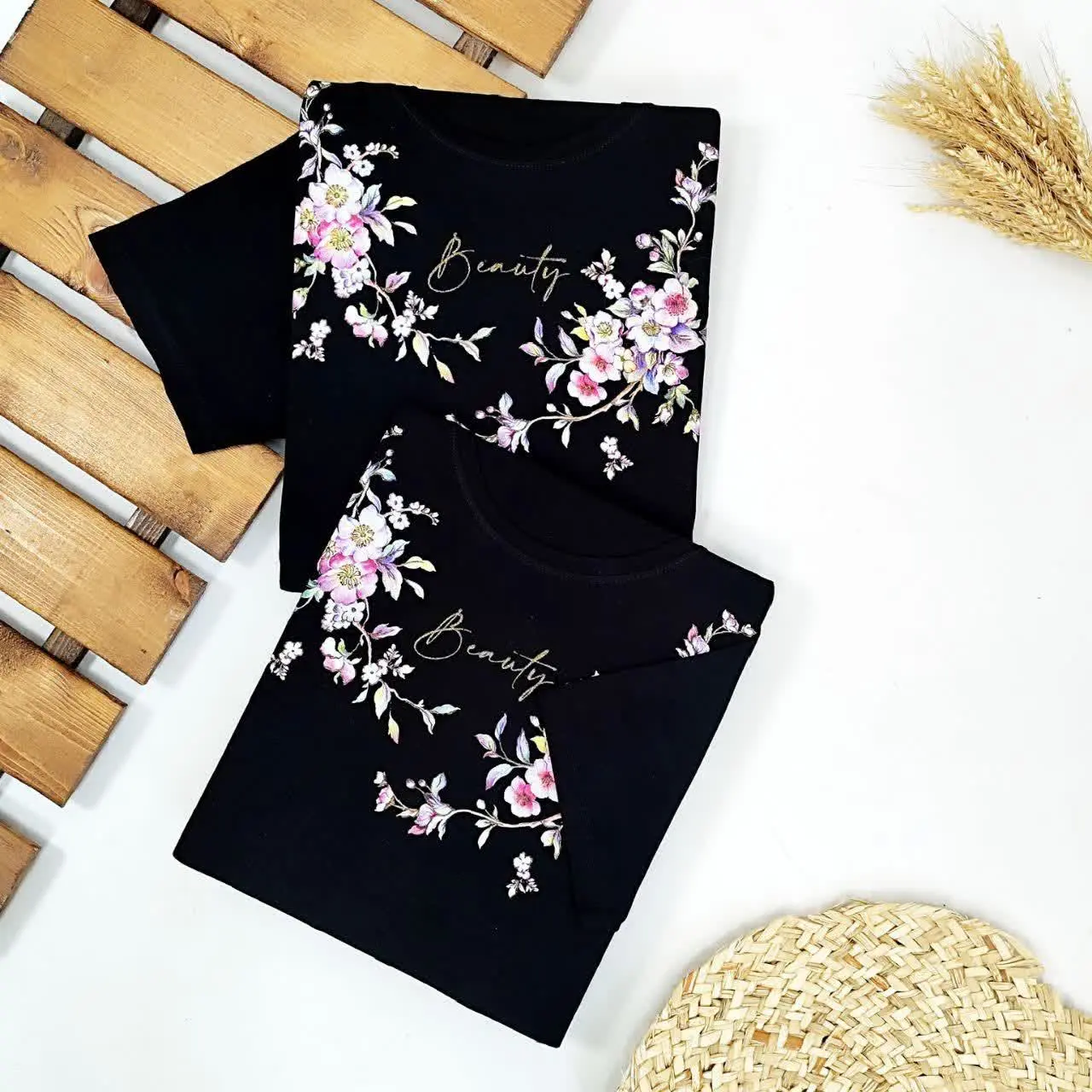 تیشرت ویسکوز لاکرا ی مشکی 😍
