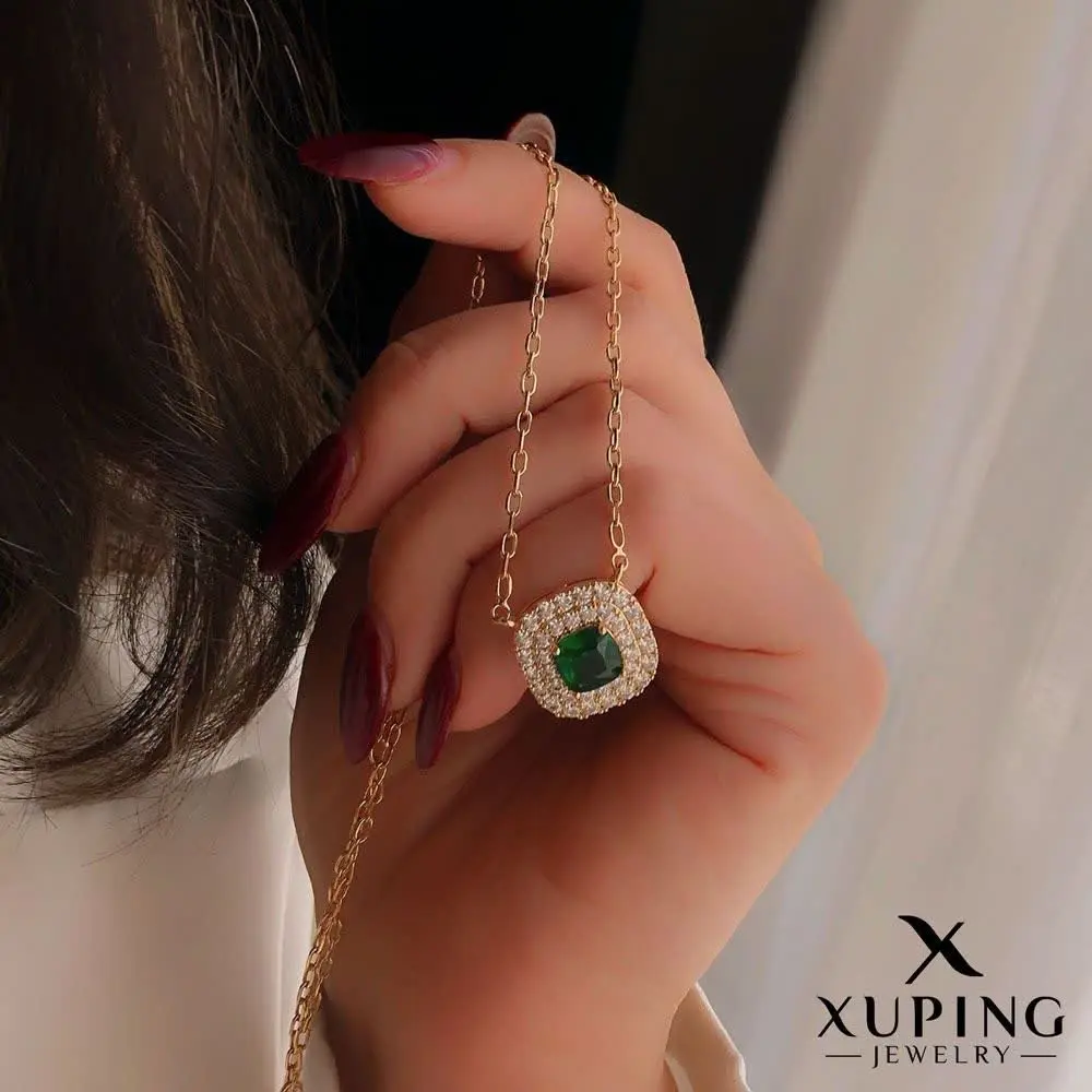 ⚜️ گردنبند جواهری نگین رنگی...