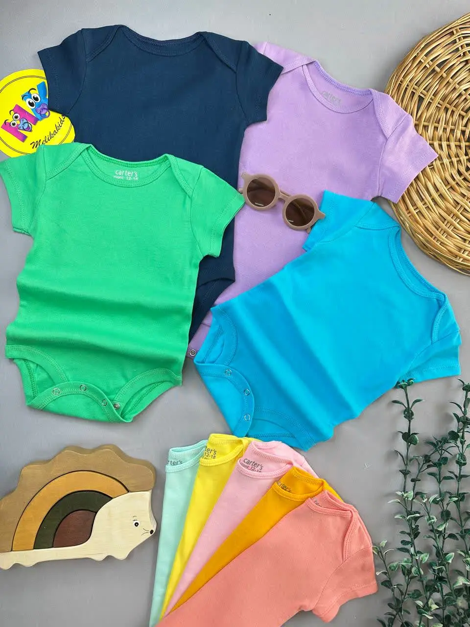 بادی زیردکمه آستین کوتاه ساده رنگی فانریپ اعلاء نوزادی و کودک کد ۱۱۸۱۰۳ 
