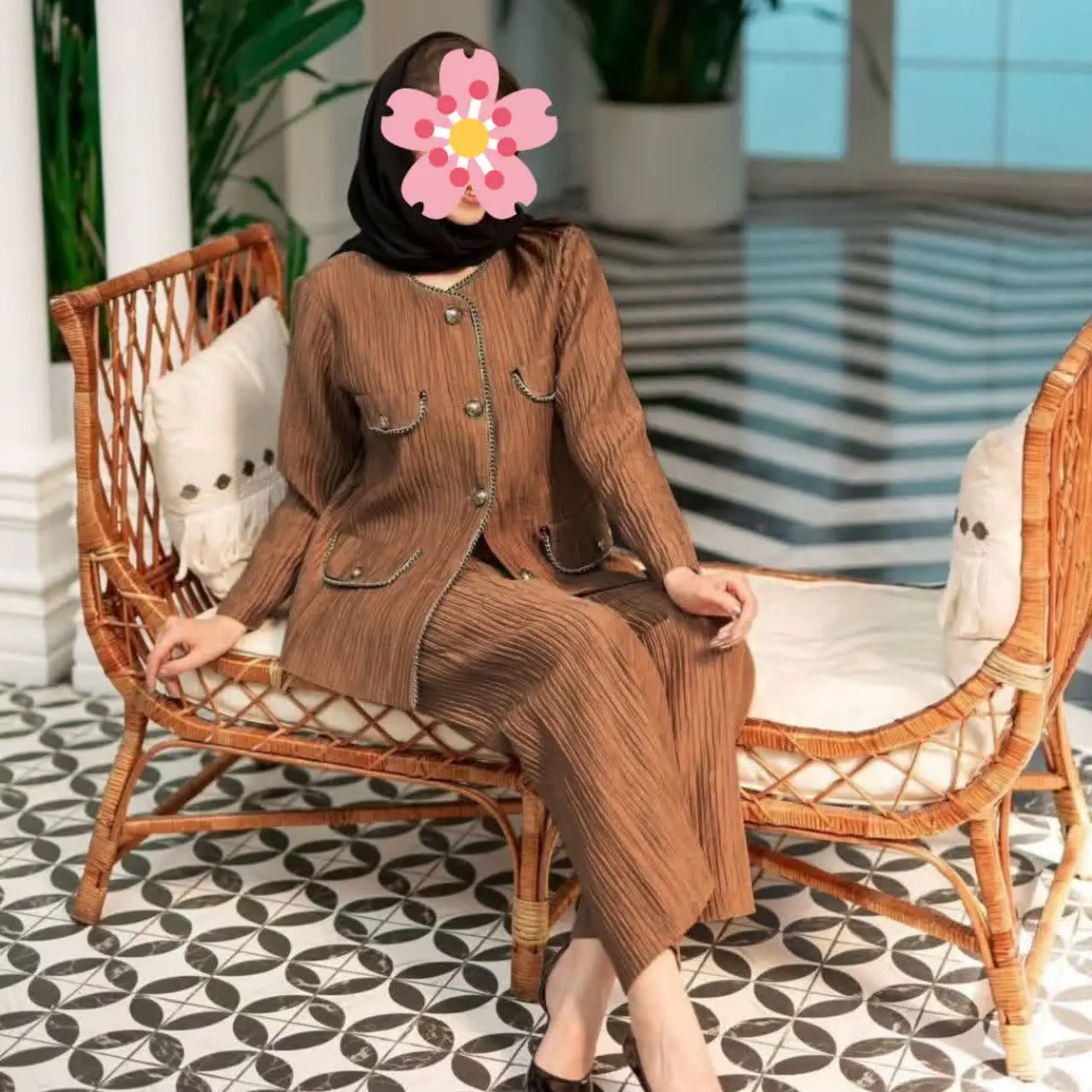 🦋نام محصول: مانتوشلوار شادلی 🔥
