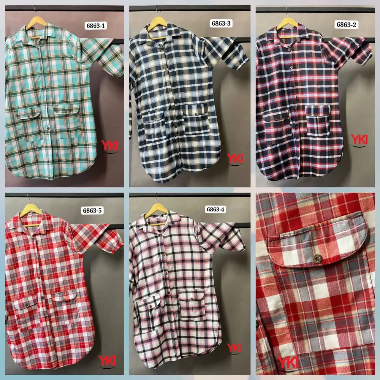 🛑مانتو چهارخونه 
