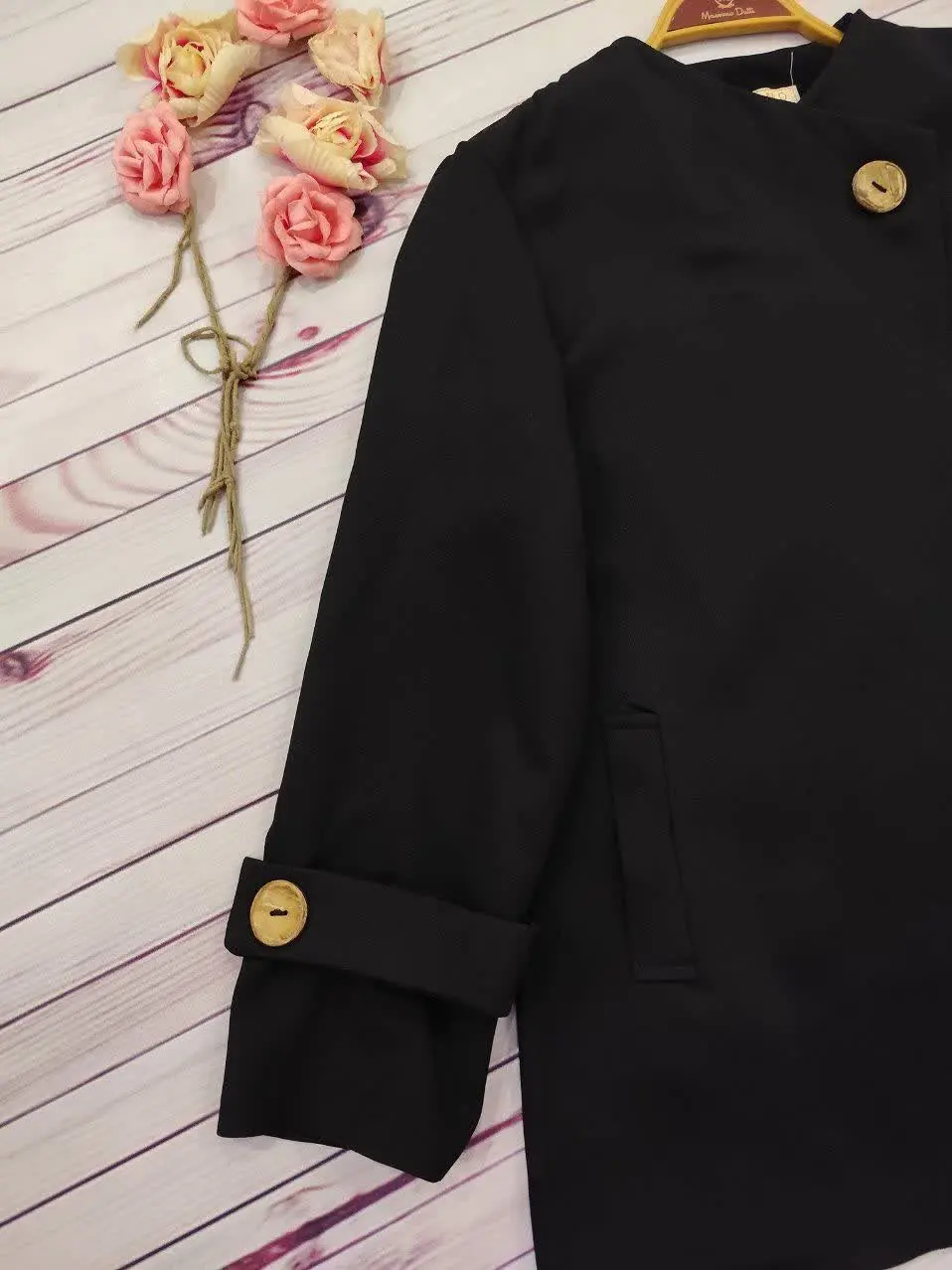 🖋نام: مانتو کتی تک دکمه پاییزی