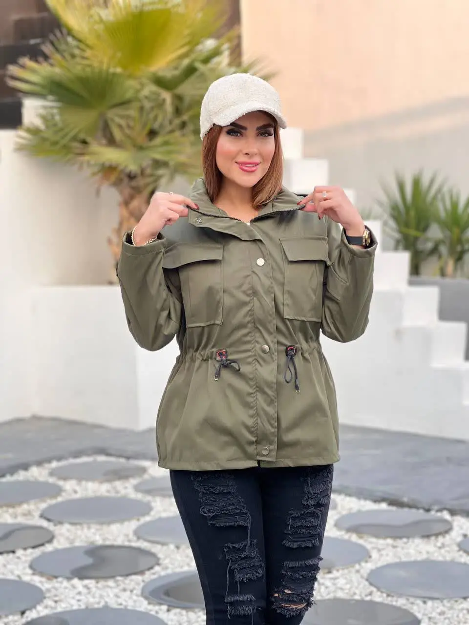 نام: کاپشن کتان دو جیب
