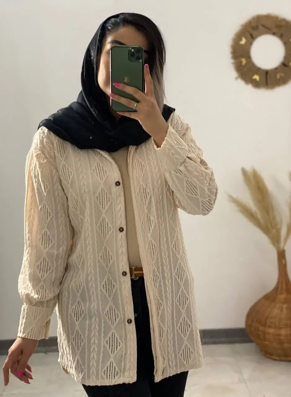 🖋نام: مانتو مراکشی (دکمه مخفی) شیوا
