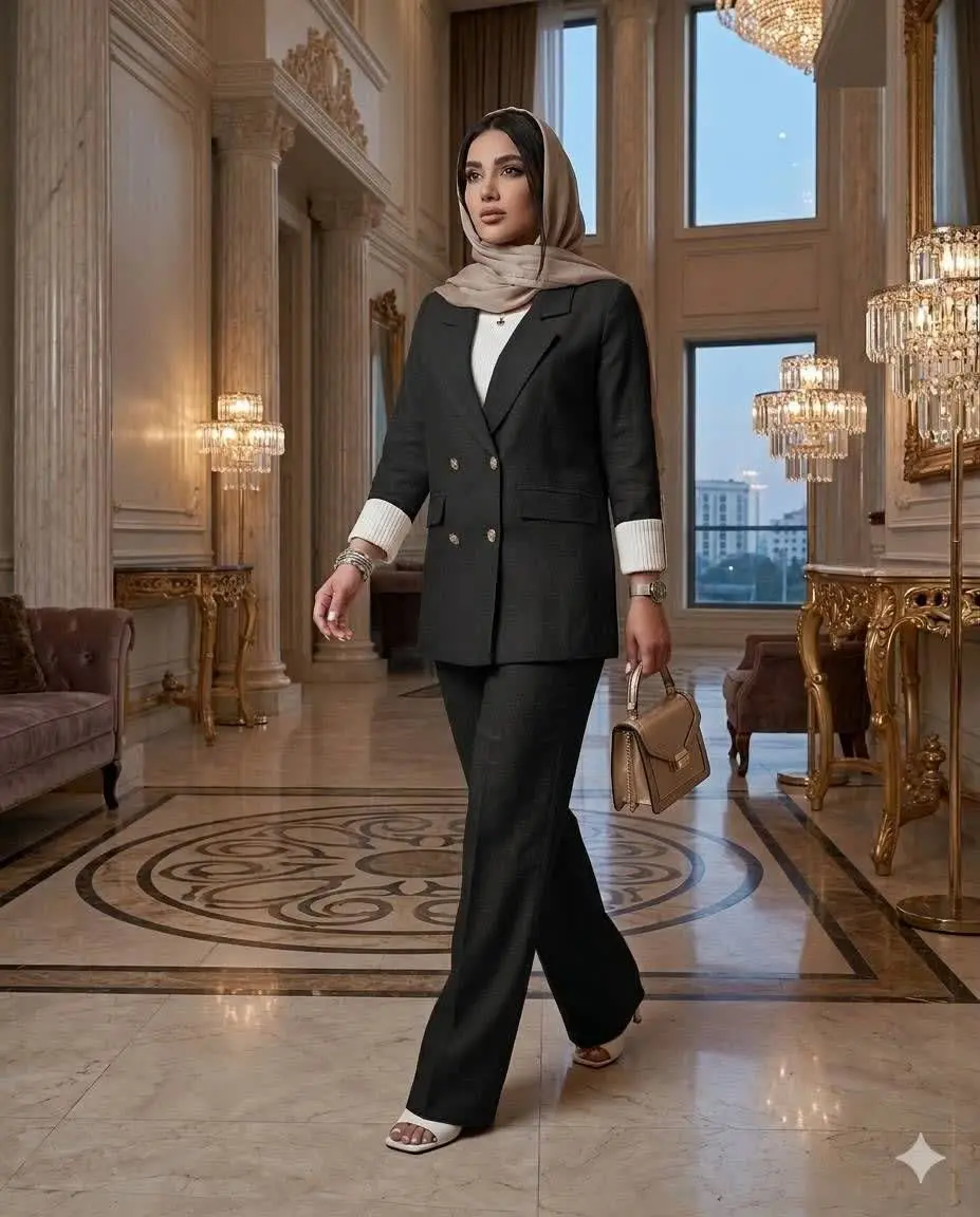 با ی کت و شلوار خنک چطورین 😍