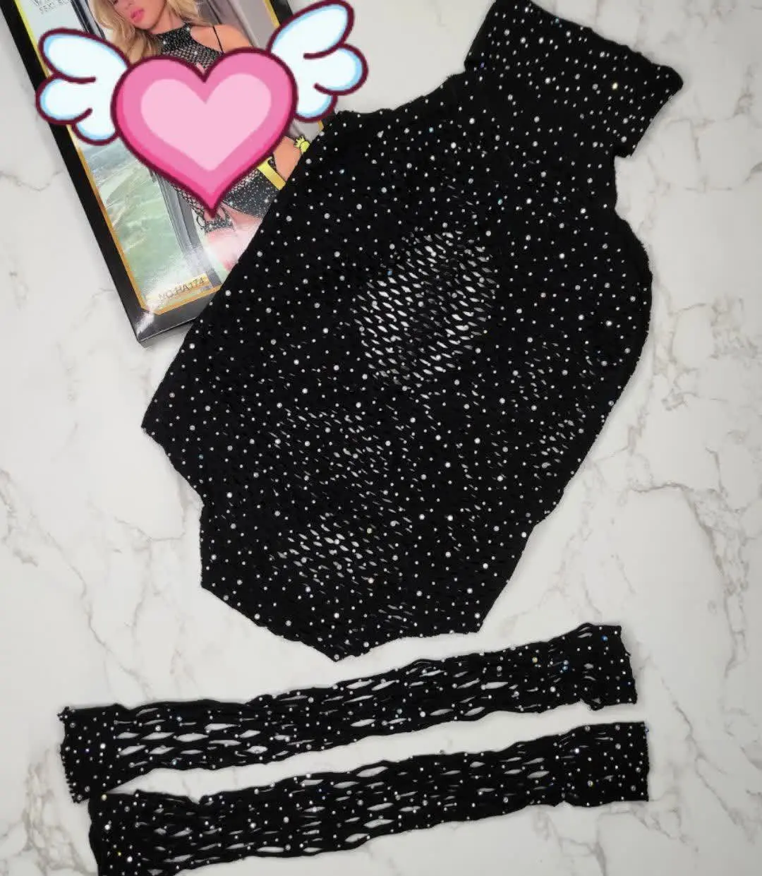 بادی سه تیکه نگین دار 😍😍