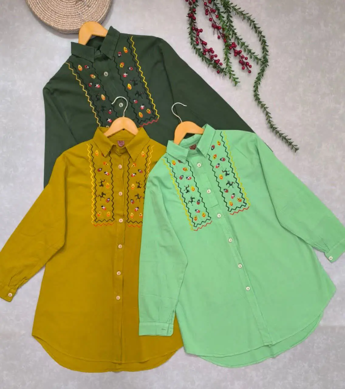 ✅شومیز گلدوزی سنتی،