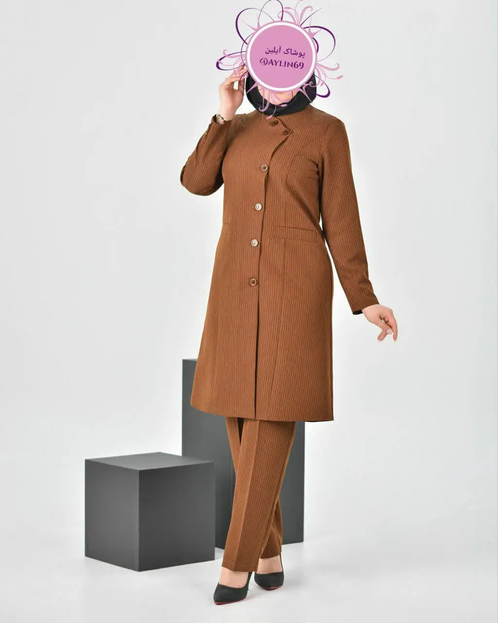 مانتو شلوار اداری پرند