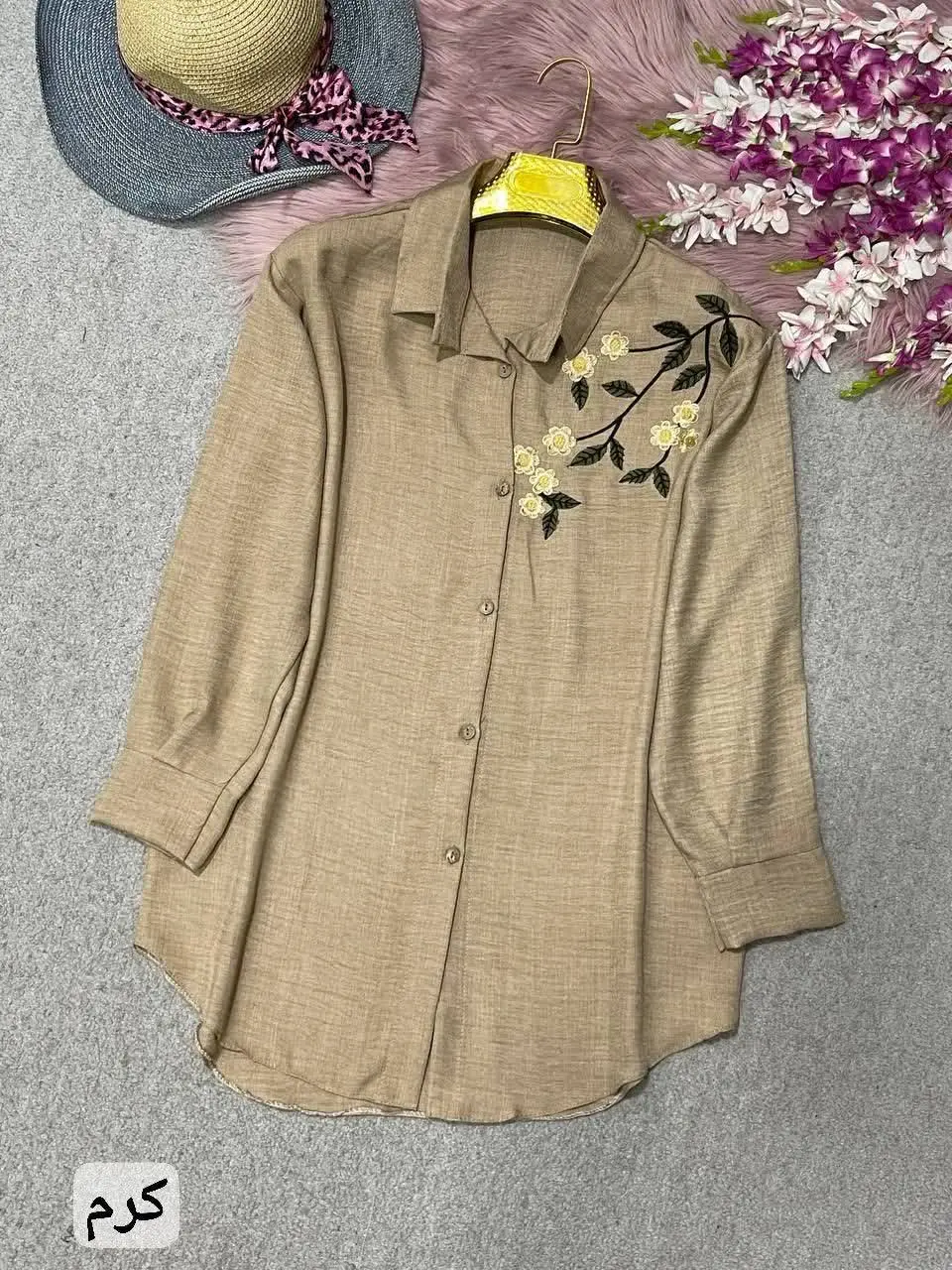 🛍نام: تونیک گلدوزی نسترن🍃
