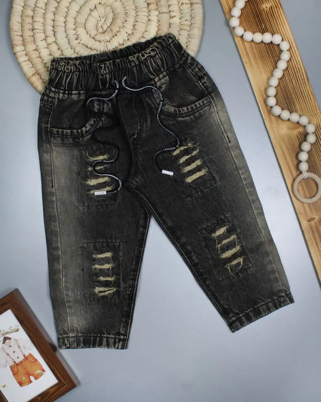 ✅ شلوار جین مام استایل طرح...