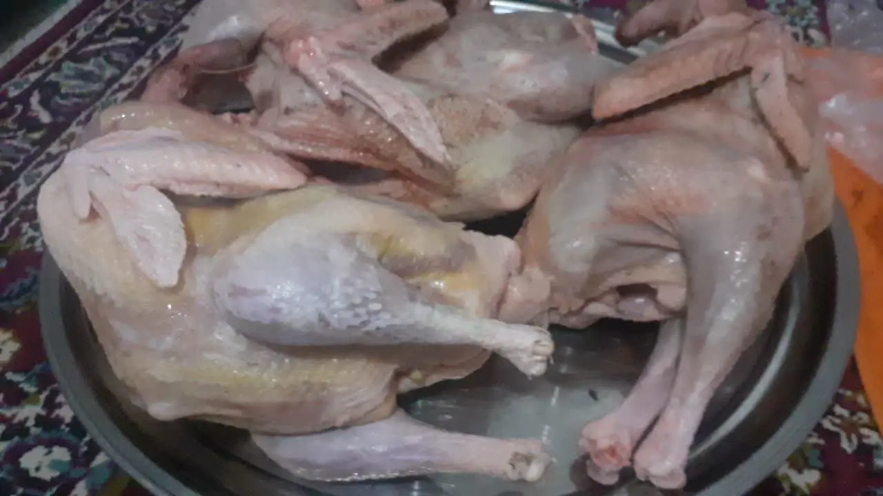 چند عدد بوقلمون محلی اصیل ماده کشتار شد. 
