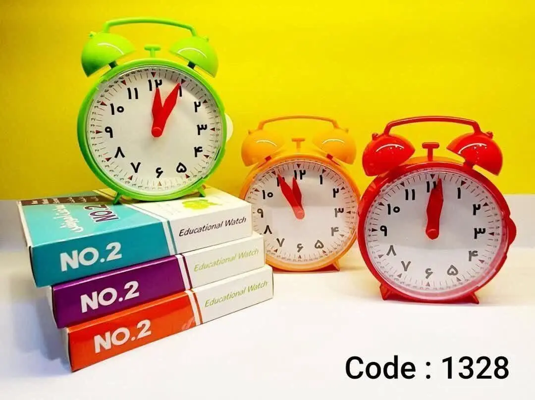 ساعت آموزشی مدرن No.۲ در رنگ‌های متنوع
