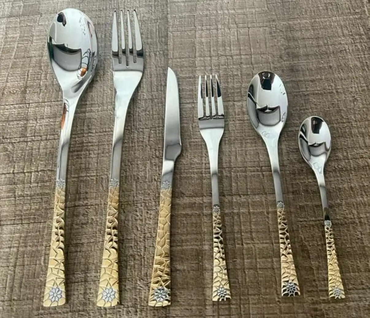 ❌❌❌قاشق چنگال یونیک دو رنگ 
