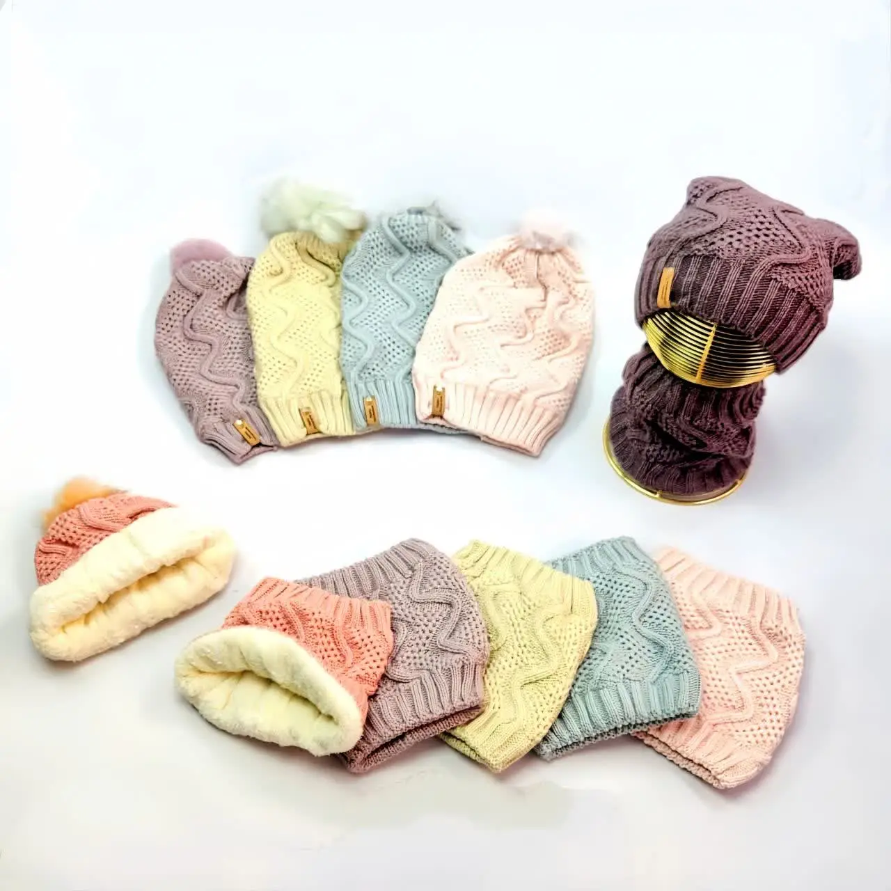 🍁 ست جذاب کلاه و شال گردن ر...