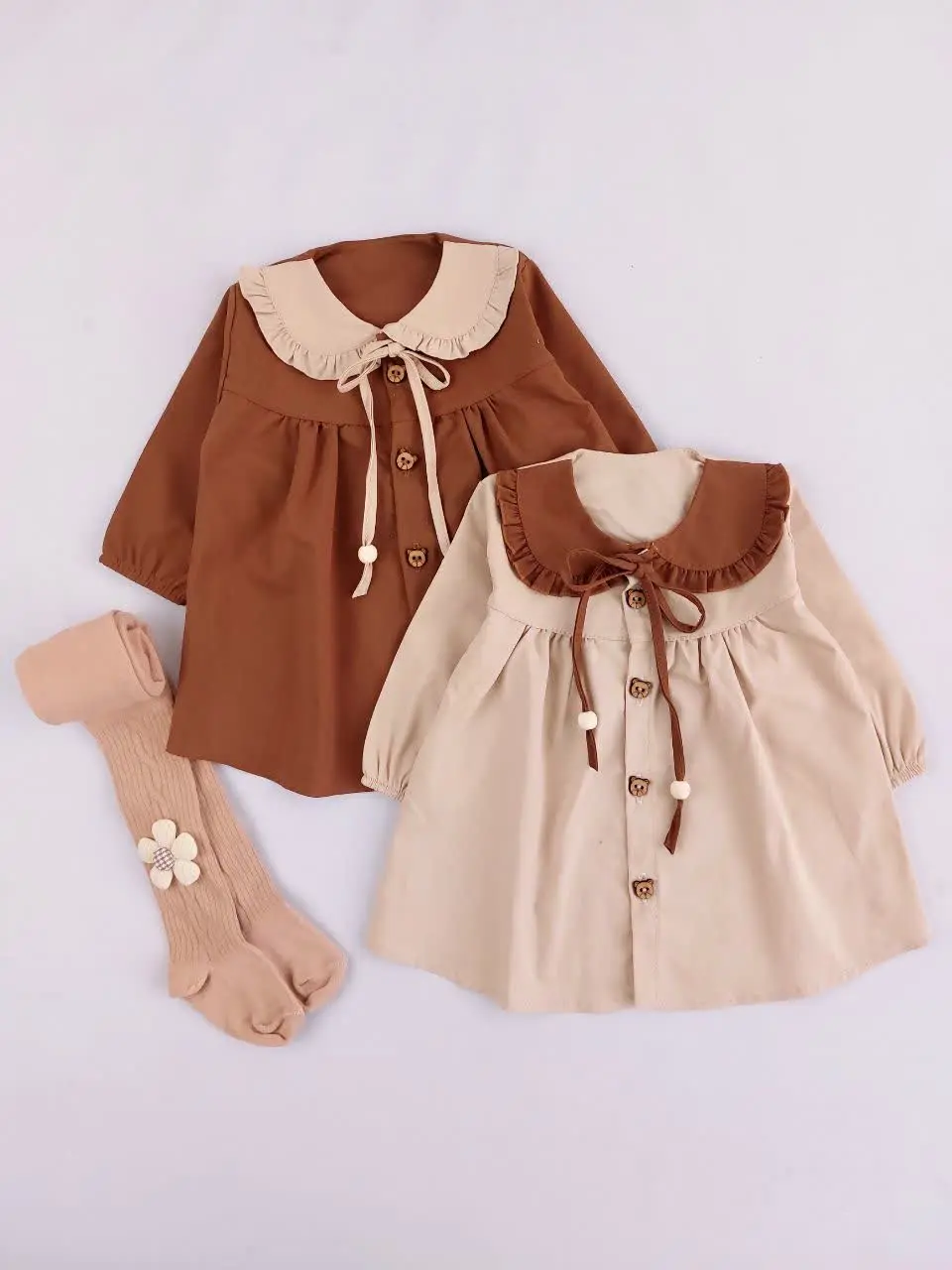 پیراهن کتان یقه ب 😍