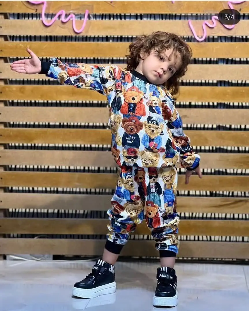 ست بلوز شلوار طرح خرس
