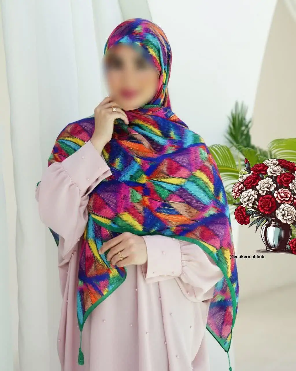 🌷کالکشن نسترن روسری طهورا🌷
