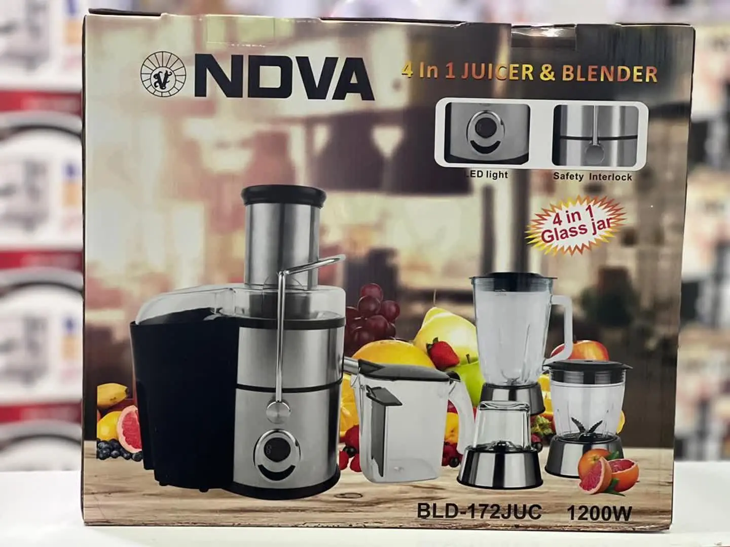 آبمیوه گیری چهار کاره دیجیتالی ندوا رسید 
