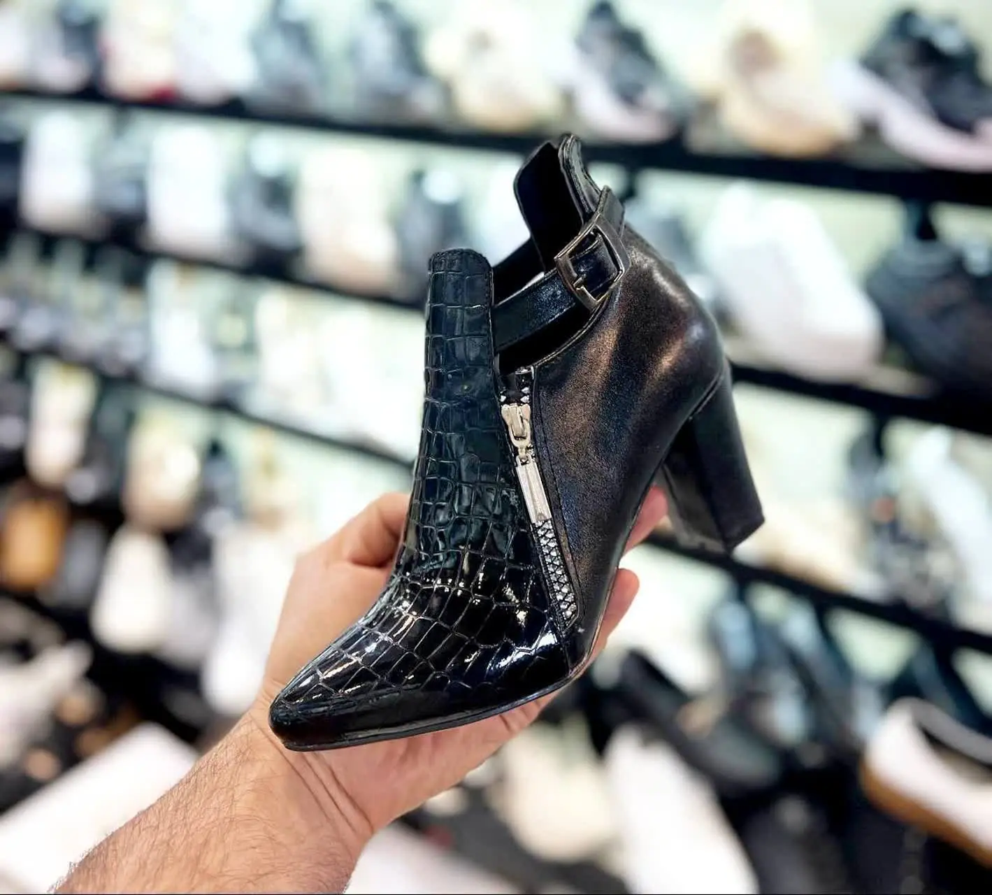 رویه پشت چرم ورنی پاخوری شیک