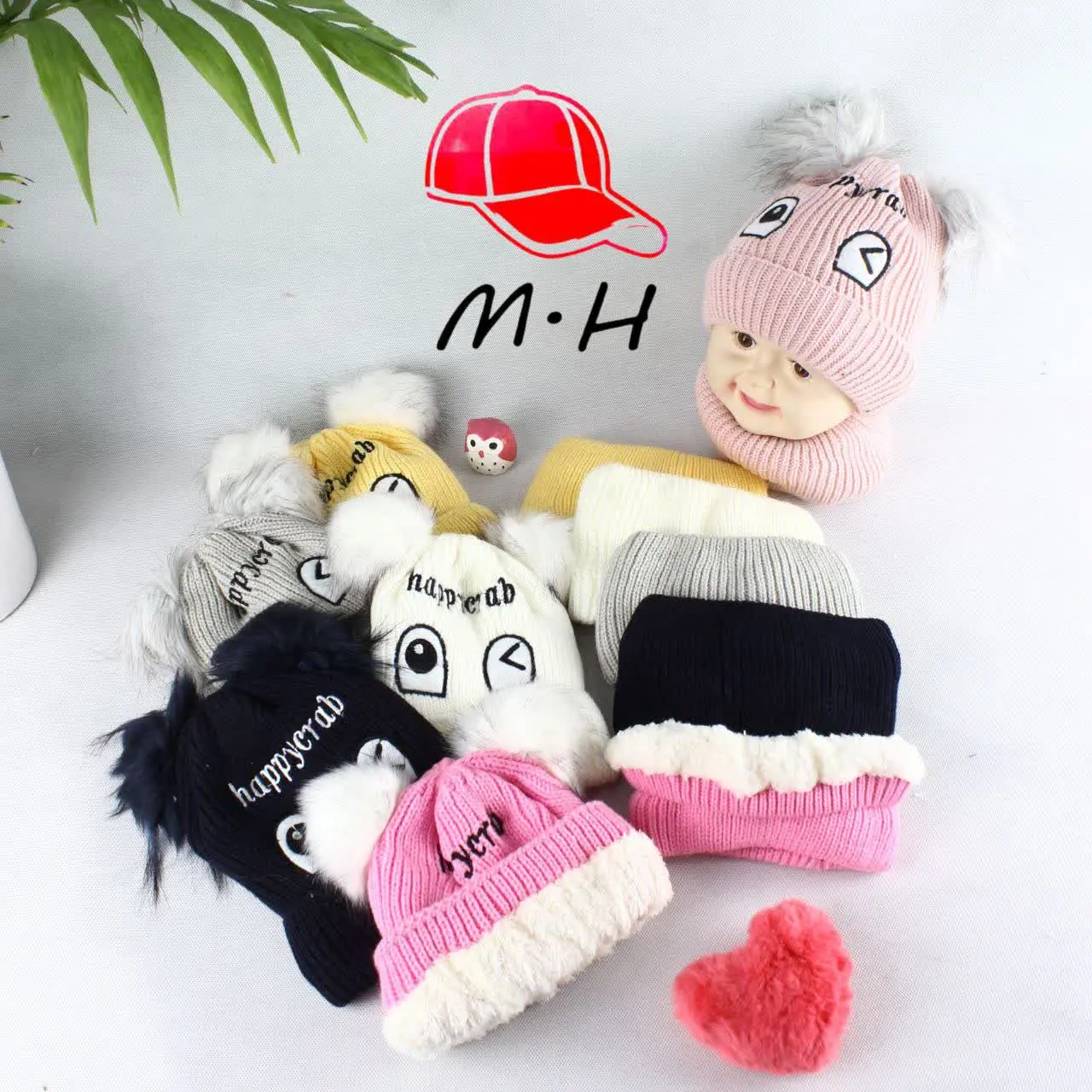 کلاه و شال رینگی اسپرت بچگا...