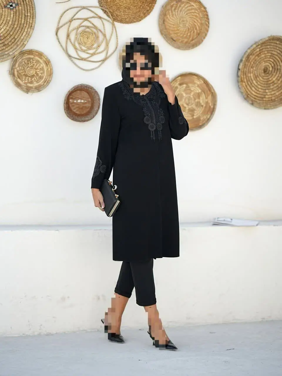 مانتو کرپ مجلسی گلدوزی
