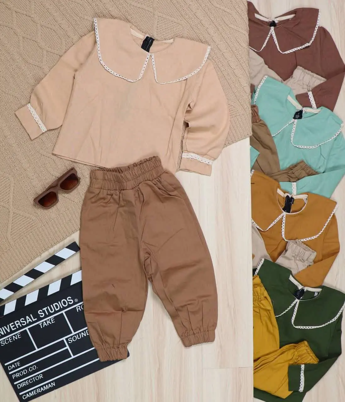 👫شومیز و شلوار لینن کتان یقه BB👫
