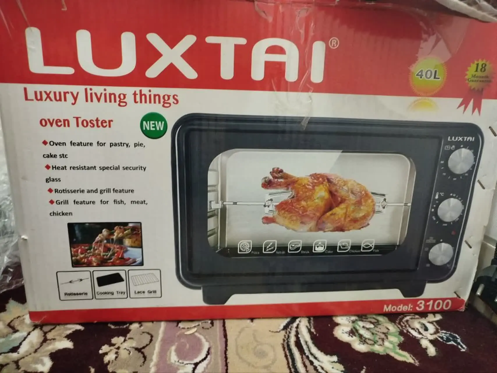 این توستر نو نو هست برا جهیزیه بوده چون تو کابینت جاشو در آورده بودن اندازه اون نبوده به همین دلیل میخوام بفروشم 
