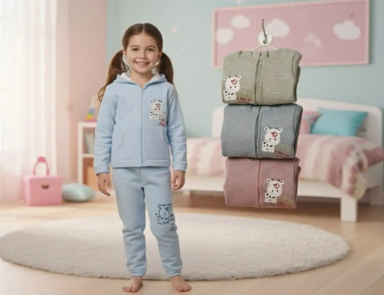 🧶سوشرت شلوار گلدوزی😍 تو کرک...